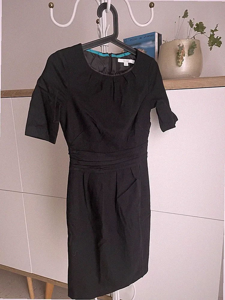 Boden, Kleid, Etuikleid, schwarz, Gr 34 (UK 8), knielang
