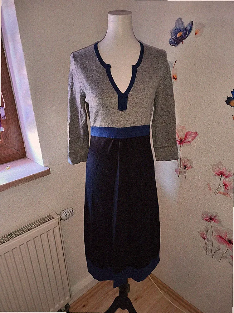 Boden schiecke Damen Kleid strick wolle Gr. 16 l / L
