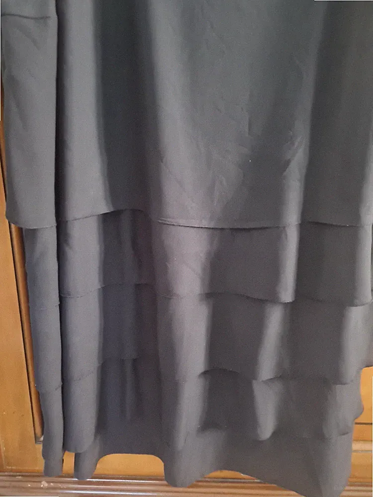 Bodyflirt Etuikleid 54 Cocktail Schwarz Chiffon Sommerkleid Übergröße Hochzeit