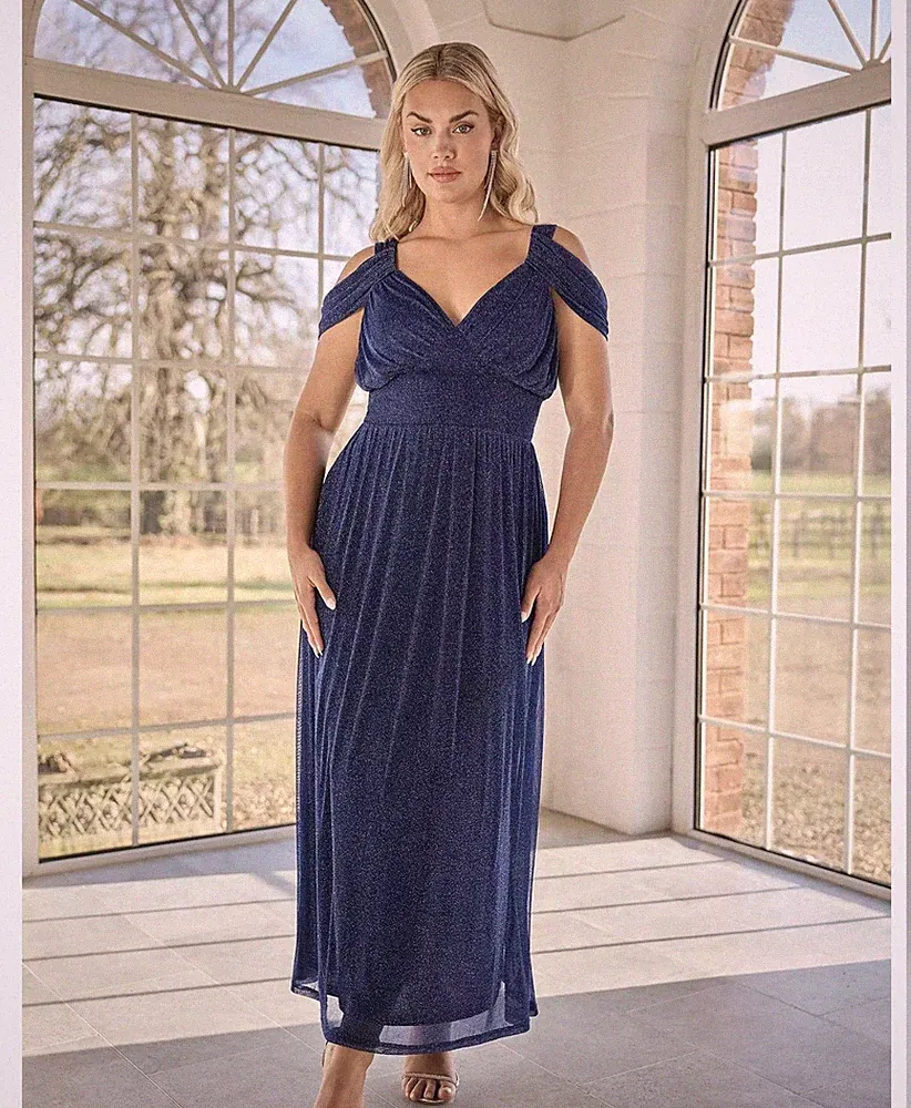 Brautjungfernkleid für Hochzeitsgäste in Übergröße - neu mit Etikett Größe 22