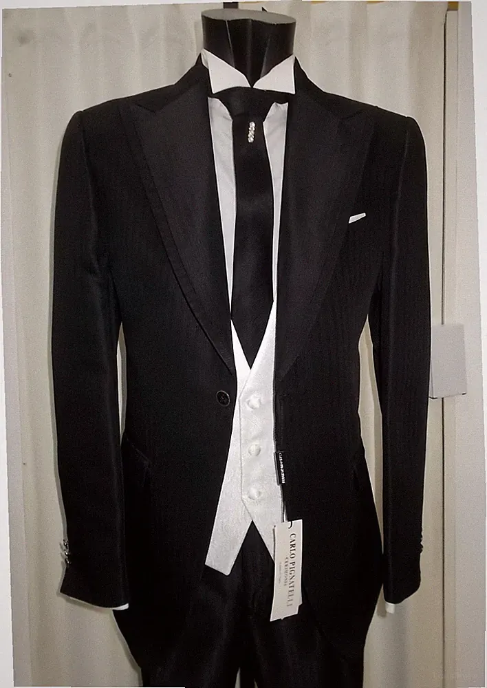 BRAUTKLEID GR. 52 SIGNIERT CARLO PIGNATELLI ANZUG BRÄUTIGAM HOCHZEIT DESIGNER