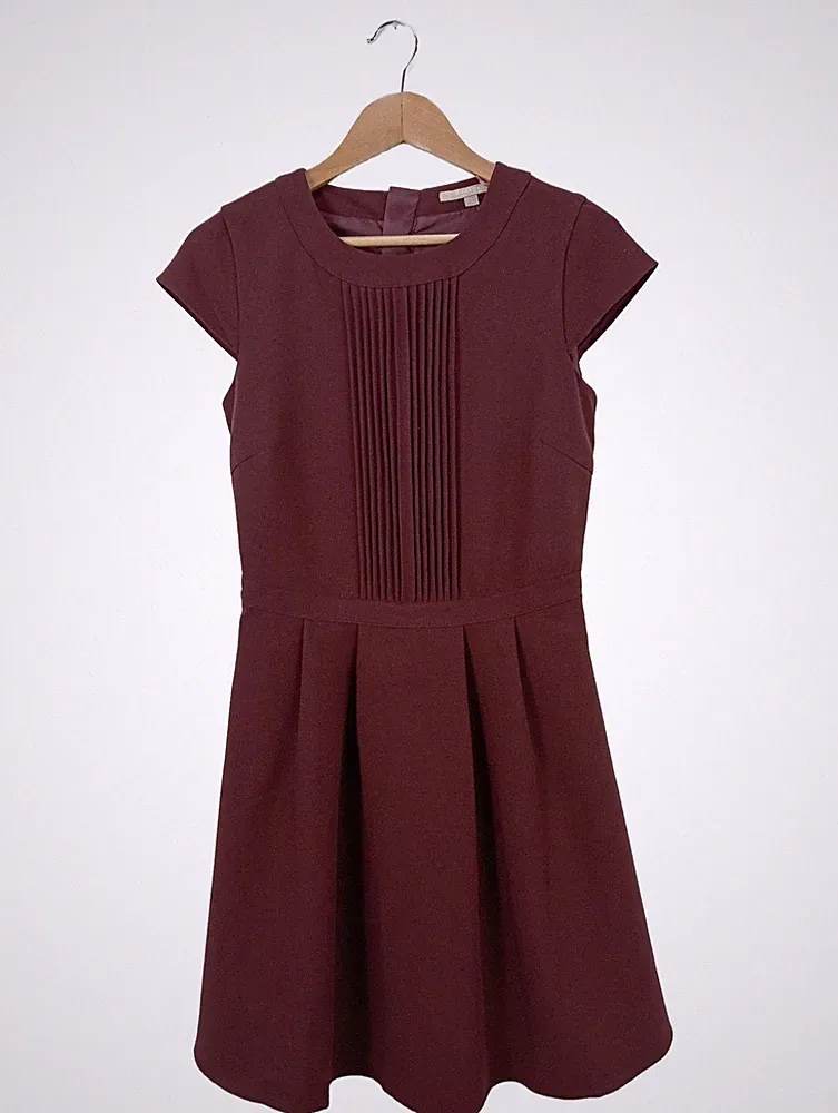 BROADWAY A-Linien Kleid Damen Kleid Gr. DE 36 braun Casual-Look