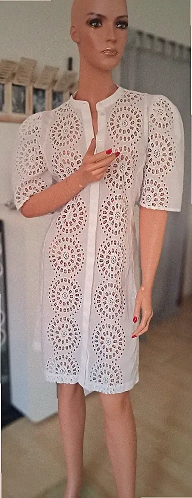 Bruuns Bazaar Copenhagen Sommerkleid Lochstickerei Gr.36/38 Neu