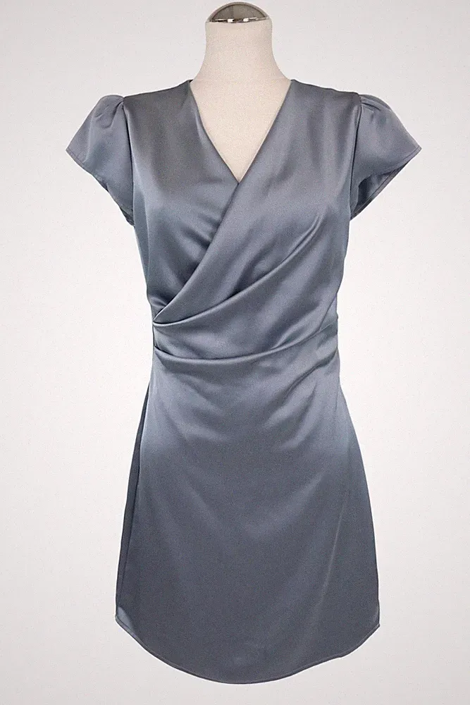 Bruuns Bazaar Damen Kleid Gr. 32 Blau A-Linie Cocktailkleid Dress
