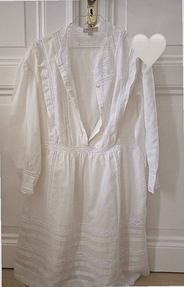 Burberry London Kleid Baumwolle Gr 12