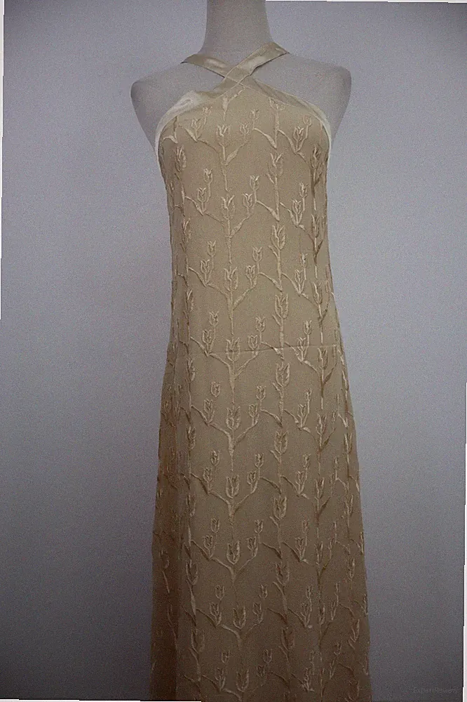 BYBLOS TRÄGERKLEID TOP DAMEN GR 42 WOMAN CASUAL VINTAGE DRESS KLEID SEIDE