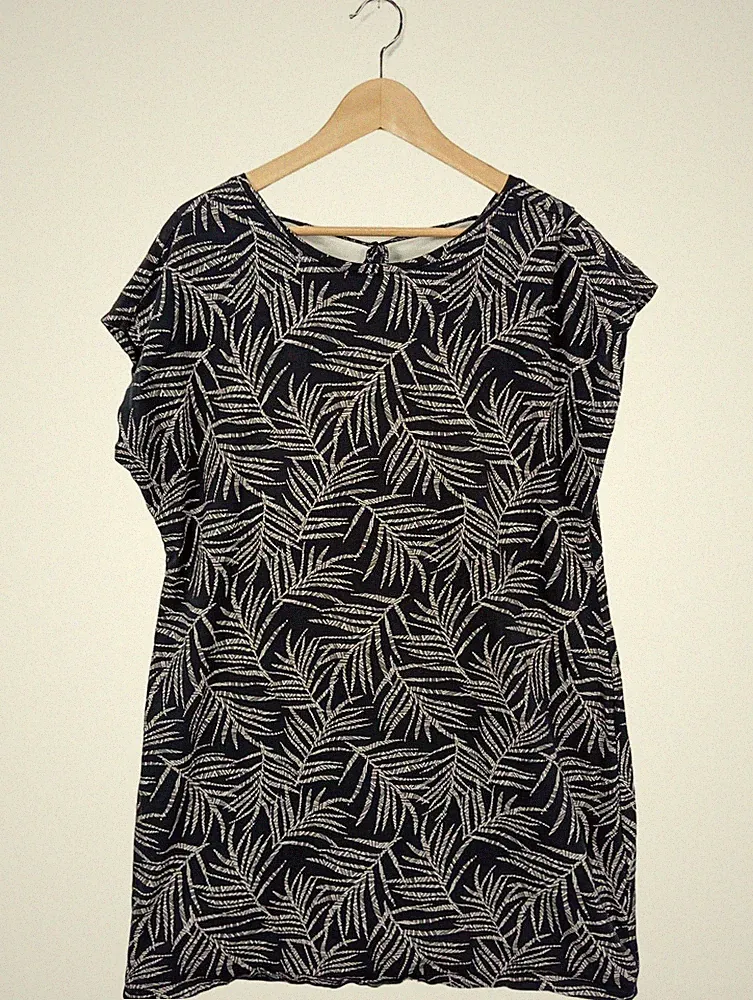 C&A A-Linien Kleid Damen Kleid Gr. DE 42 schwarz-weiß Casual-Look