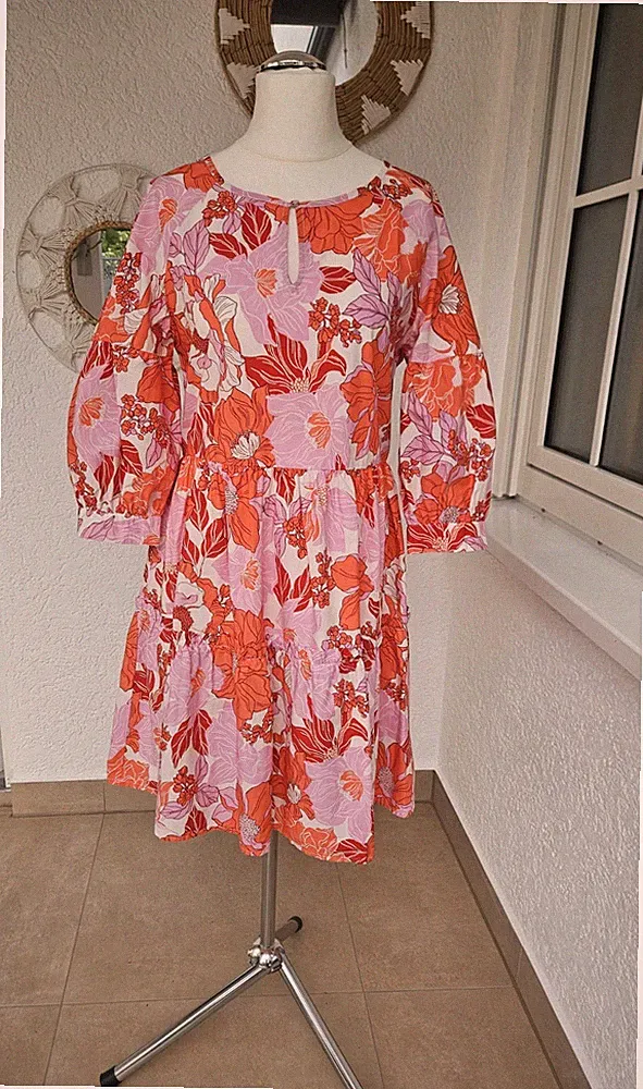 C&A Damen Kleid leichte Baumwolle Gr.38 Neu