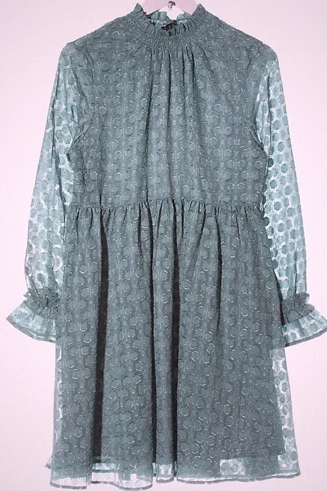 C&A PREMIUM A-Linien Kleid Damen Kleid Gr. DE 38 türkis Party-Look