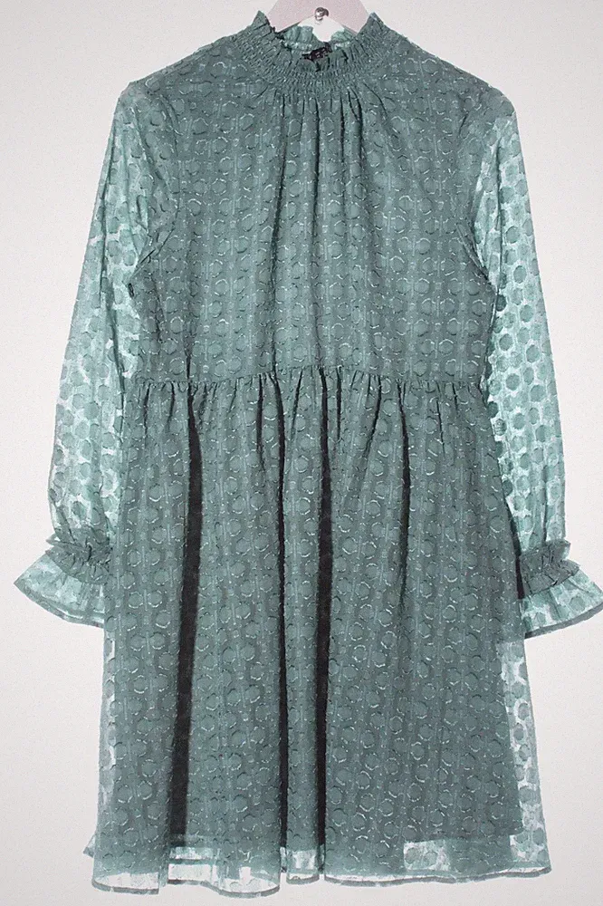 C&A PREMIUM A-Linien Kleid Damen Kleid Gr. DE 38 türkis Party-Look