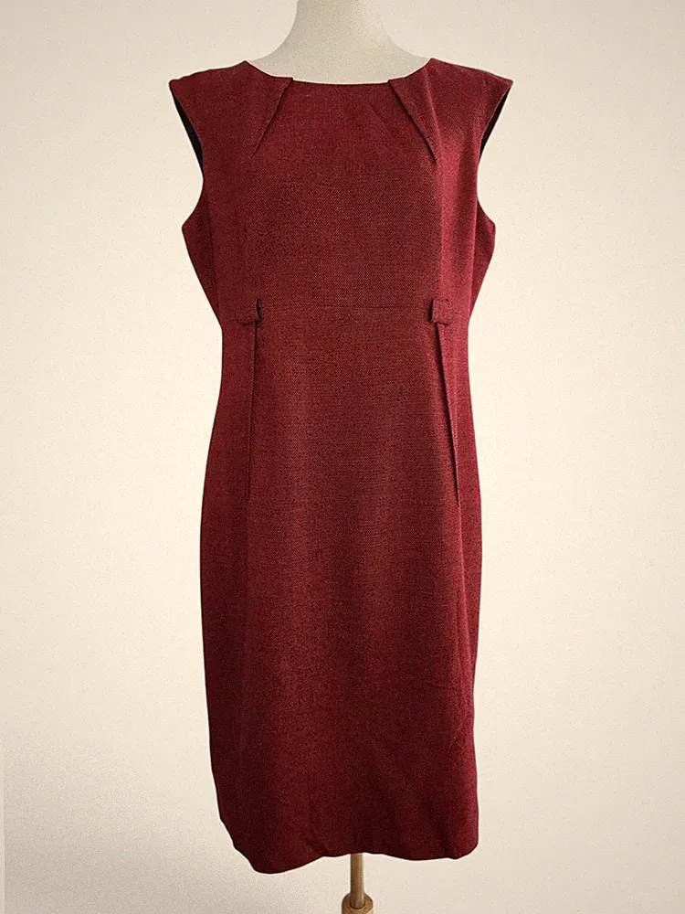 Calvin Klein Kleid Etuikleid XS-S weinrot