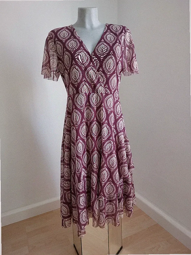 Cartoon Sommerkleid A Linie Gr.40