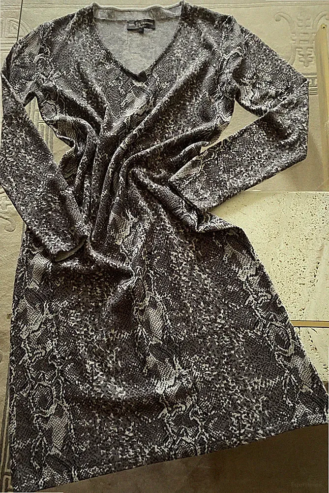 CASA CASHMERE Damen Kleid, Gr. 40 in Grautönen. TOP