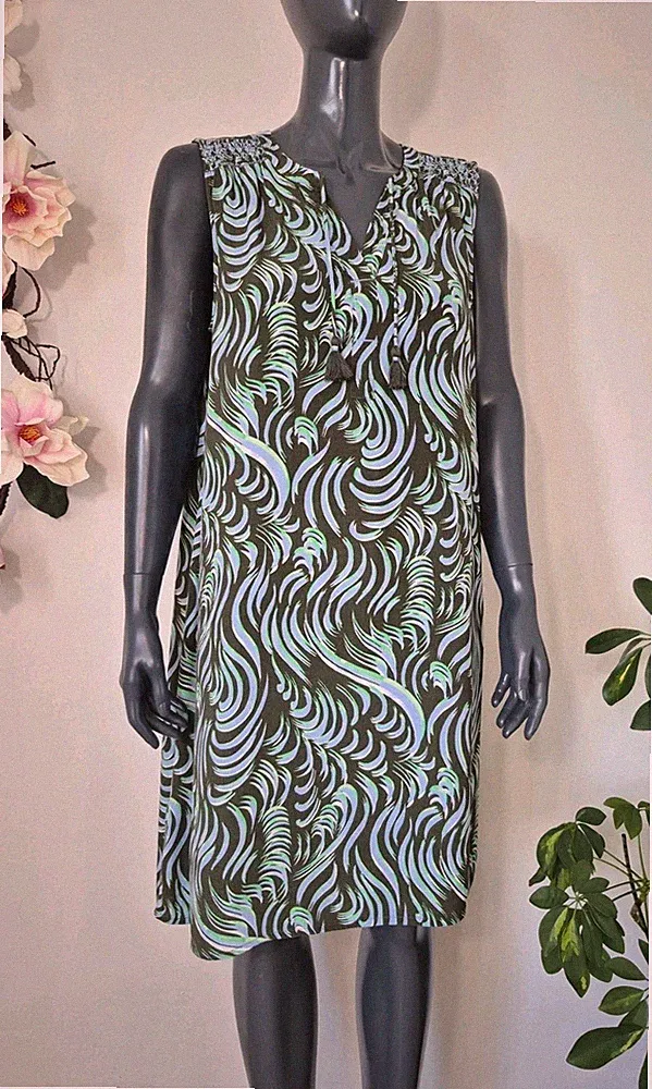 CECIL bezauberndes Kleid Sommerkleid mit Quasten Etuikleid 38 M