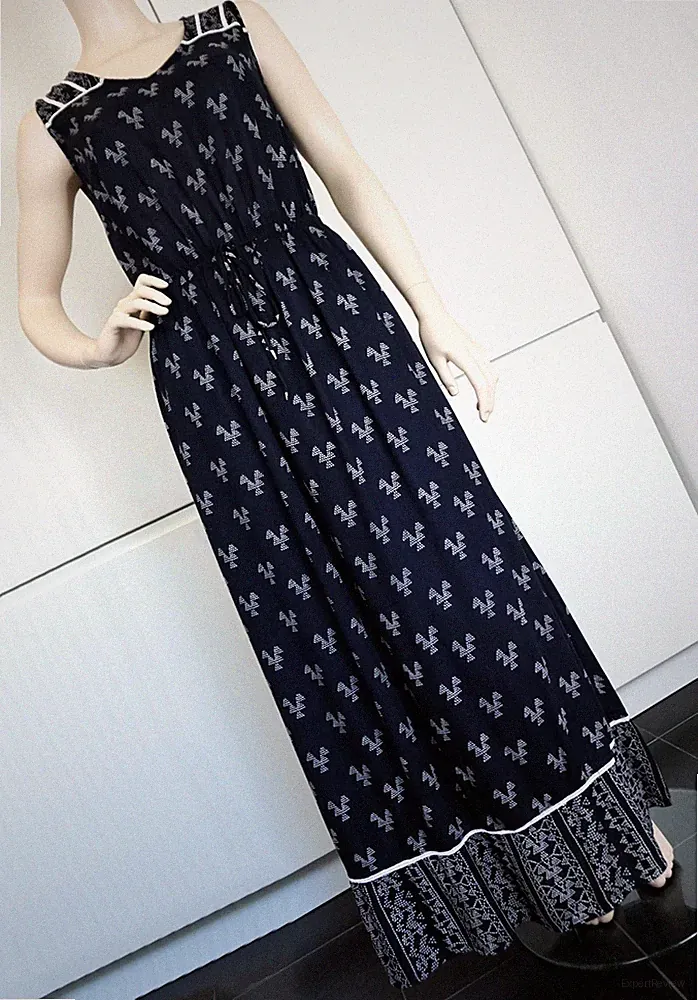 CECIL Damen Kleid Maxikleid Strandkleid Boho Festival Tunika A Linie Sommer Gr S