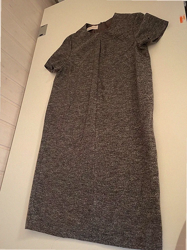 Chacharel, Business-Kleid, #Wolle in Tweed-Optik, DE40, Grau - Elegant & bequem.