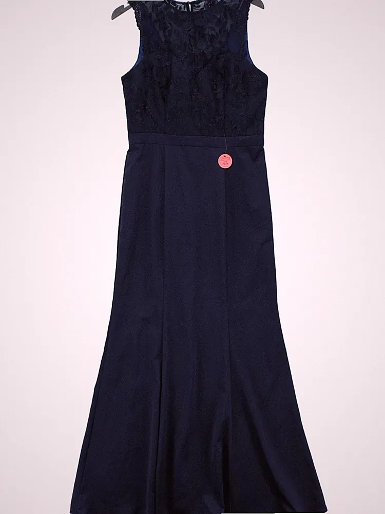Chi Chi London Maxikleid A-Linie UK14 in Blau