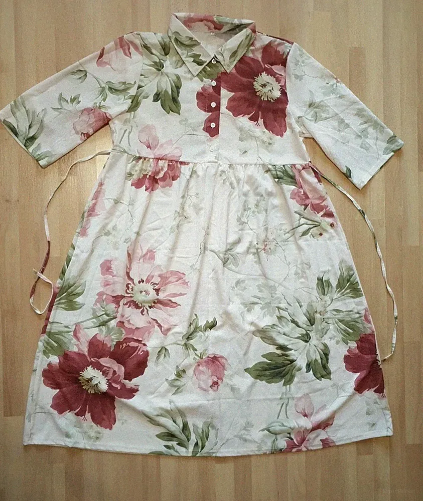 China Damen Freizeitkleid Urlaub Lang Gr.42-44 NEU