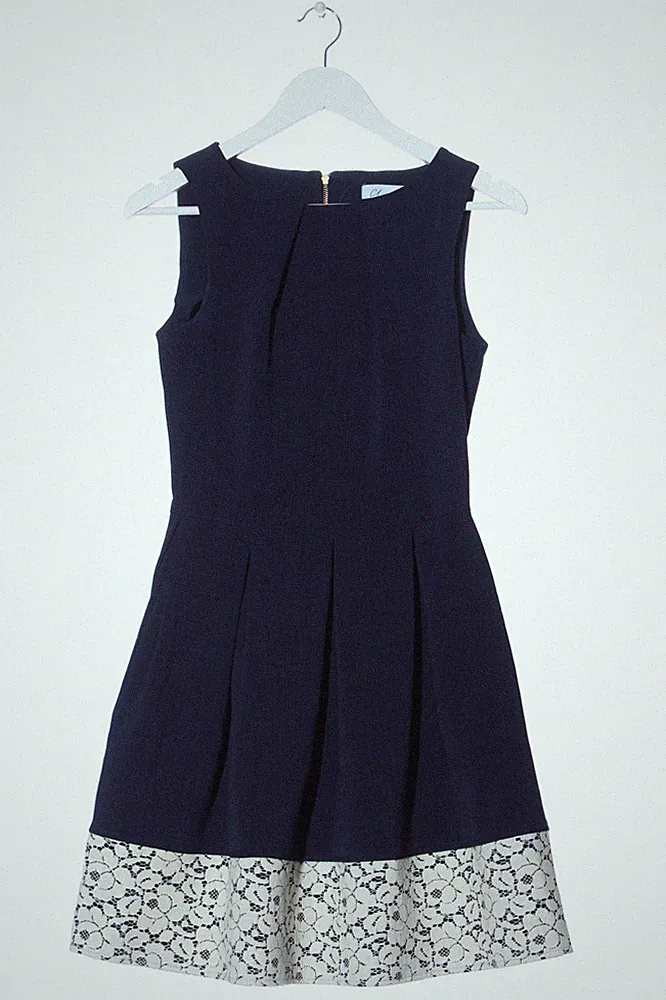 CLOSET LONDON A-Linien Kleid Damen Kleid Gr. DE 38 blau Elegant