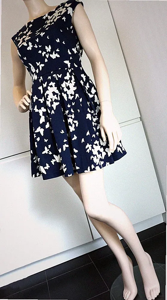 CLOSET LONDON Damen Kleid Minikleid Coctailkleid Tunika Mini A Linie Gr 40 42