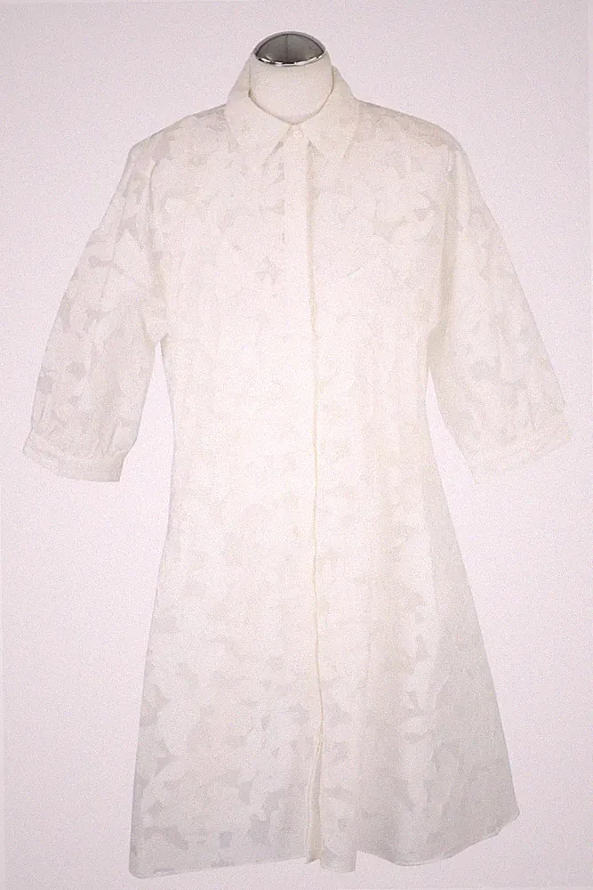 Club Monaco Damen Kleid Gr. 40 (10) Weiß Kleid A-Linie Dress