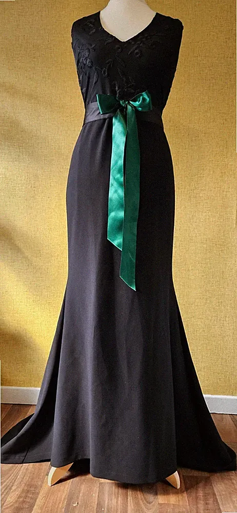 Coast 179 £ schwarzes besticktes Maxikleid Gr. 16 Abschlussball lang Party Hochzeit Gast grün
