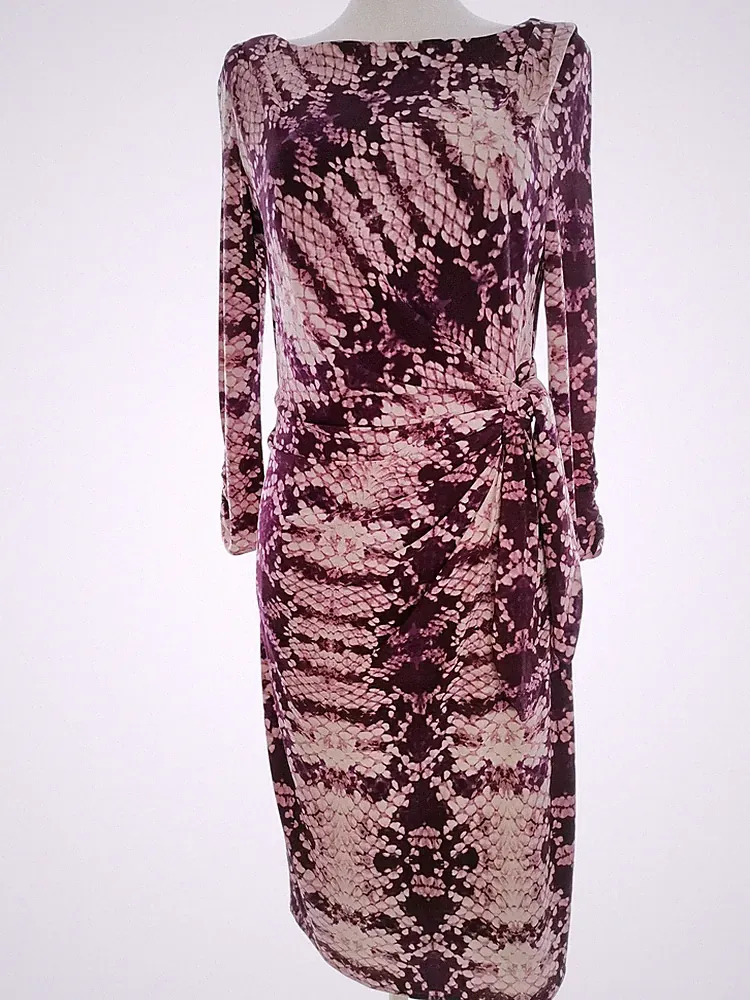 COAST Damen Kleid Gr. 38 3/4 Ärmel Midi Boots-Ausschnitt
