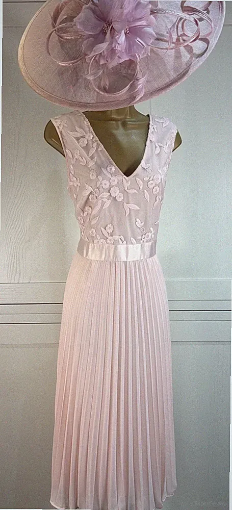 Coast UK 16 rosa Midi Hochzeit Gast Party Abschluss Rennen Kreuzfahrt Anlass Kleid