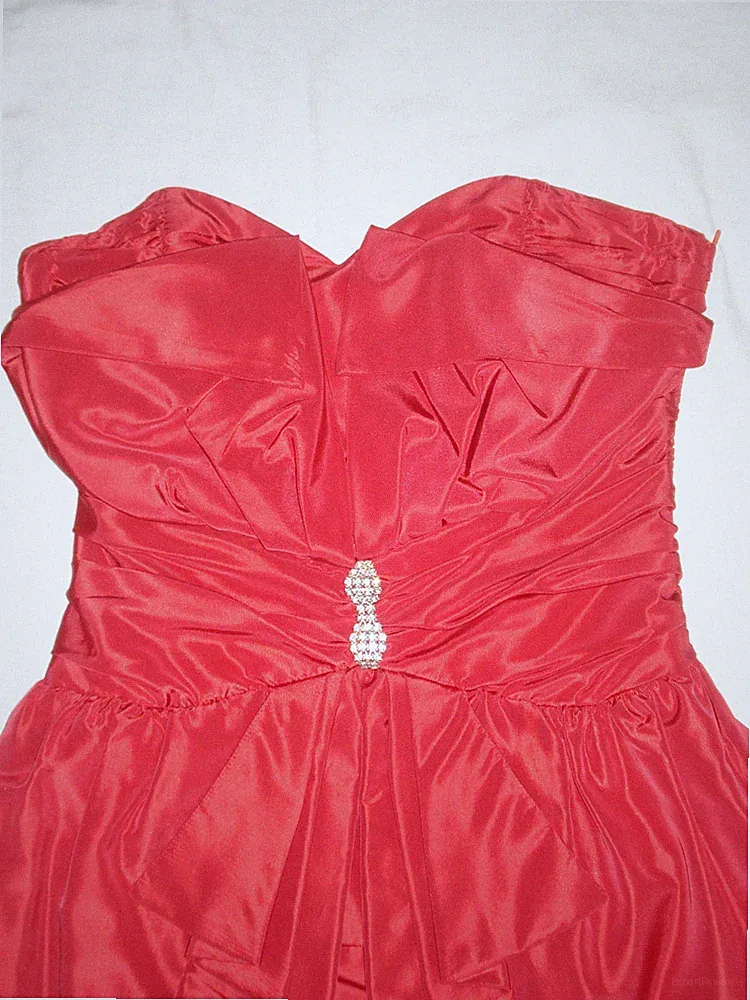 Cocktail-/Abendkleid, 2teilig, rot, kurz (Hochzeit)