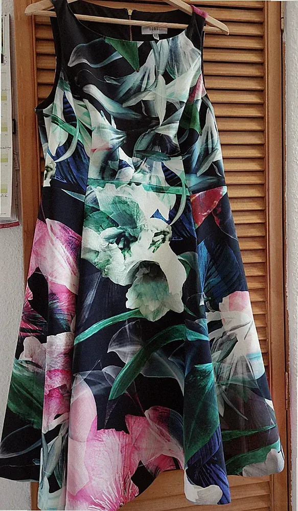 Cocktail Kleid von "Coast/USA", GR. 42, mehrfarbig