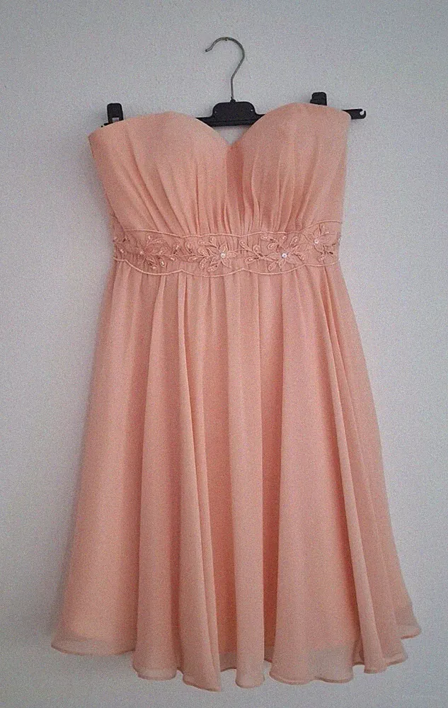 Cocktailkleid, festlich, Kleid für Hochzeit / Hochzeitsgäste, 38, Koralle,...