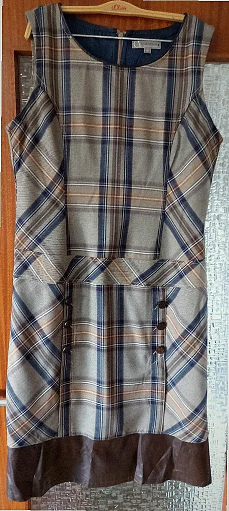 Comma Kleid Trägerkleid elegant figurbetont klassisch Gr. 42