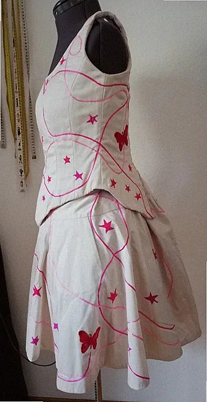 Corsage und Rock, Burlesque, Handmade Marion-Sun