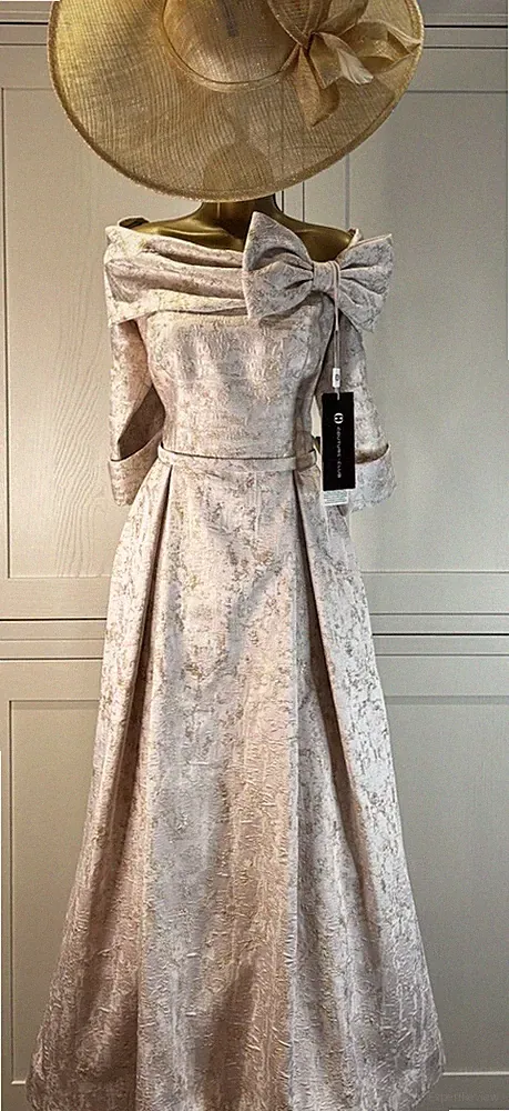 Couture Club UK 12/14 rosa gold Kleid Hochzeit Brautmutter Bräutigam Gast Rennen