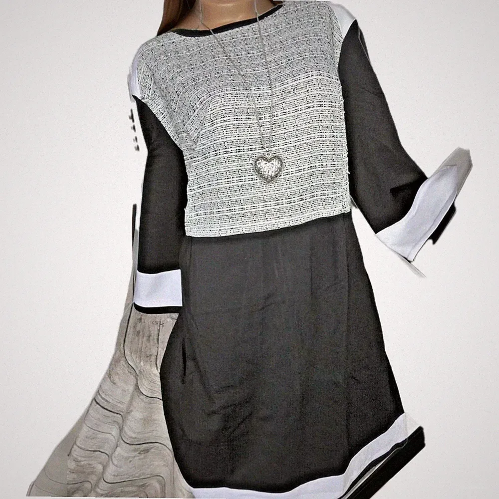 Creation L Etuikleid Kleid Sweatkleid Schwarz weiß gemustert (1428) Übergröße