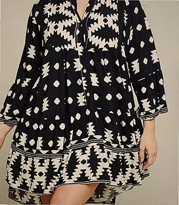 Curvy Lady Kleid Tunika Viskose Gr. 44/46 Neuwertig