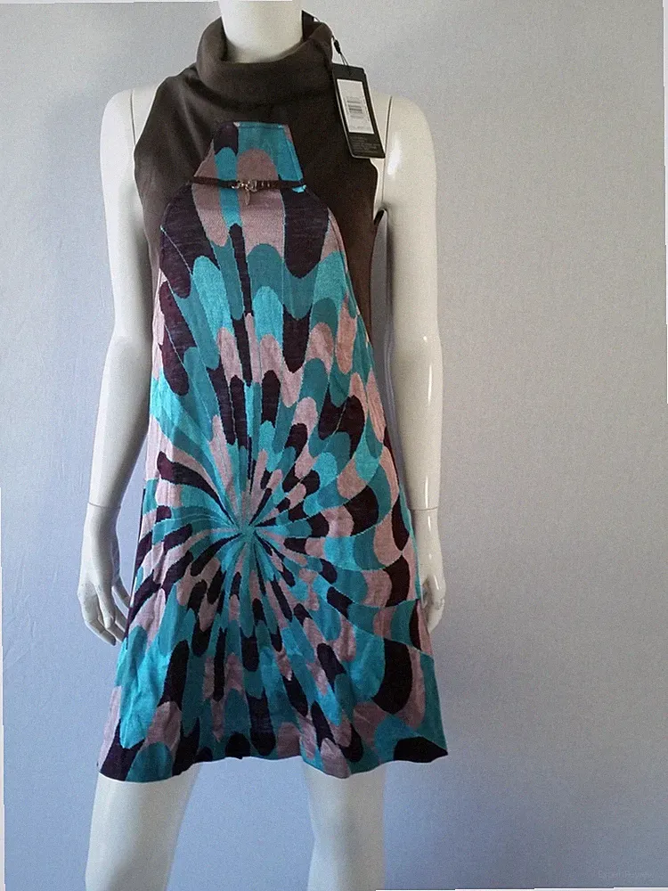 CUSTO Barcelona Kleid Guigu brown Gr.2=Gr.34**NEU(610)*