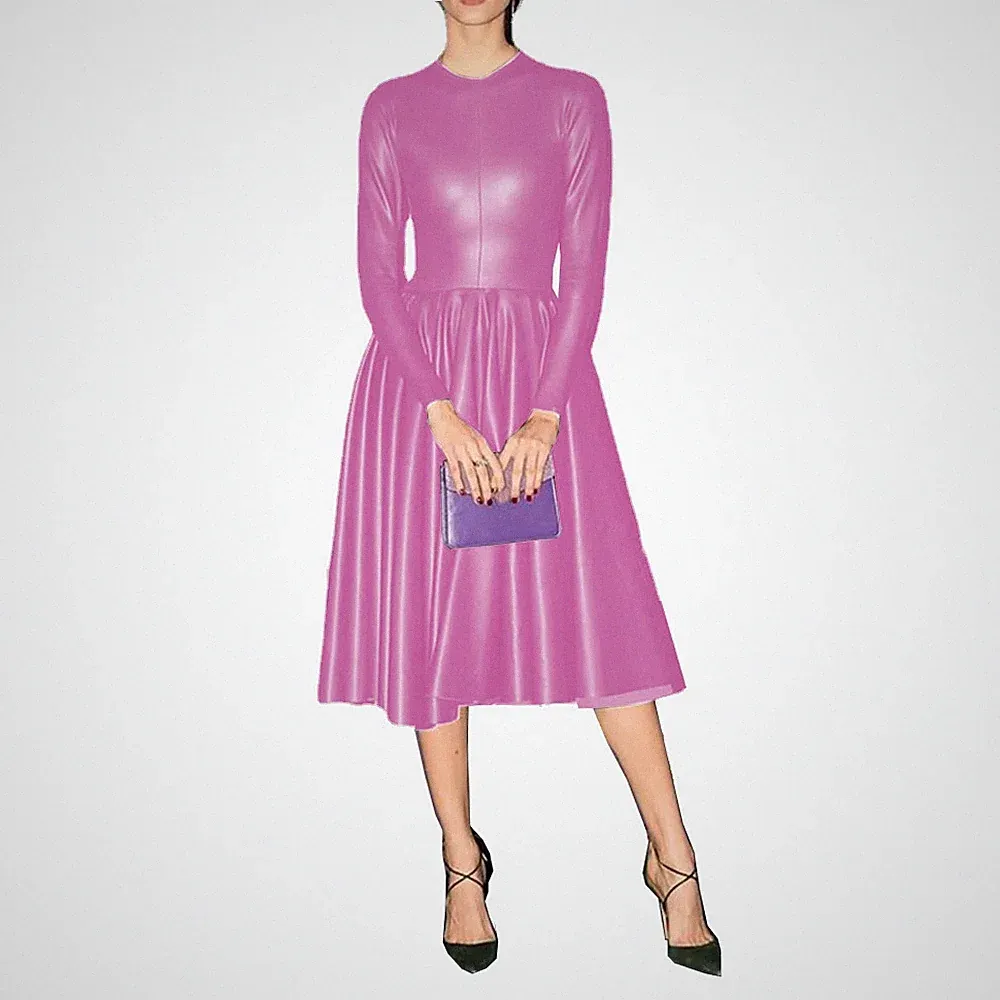 Knielanges Hochzeitsgast Kleid