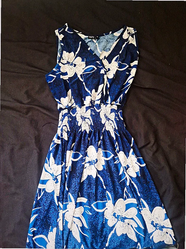 Blau Hochzeitsgastkleid