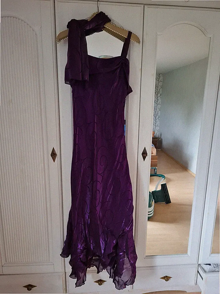 Damen Abendkleid Trägerkleid Hochzeit Partykleid Brautjungfernkleider