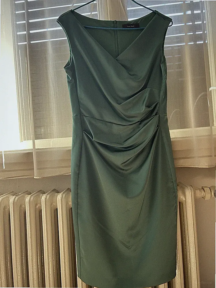 Damen Ärmelloses Kleid, Grün Größe 36