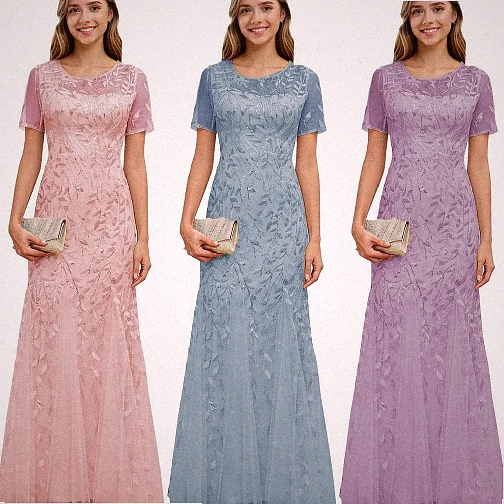 Damen Brautmutterkleid Lang Elegant Hochzeitsgast Abendkleider Für Die Hochzeit
