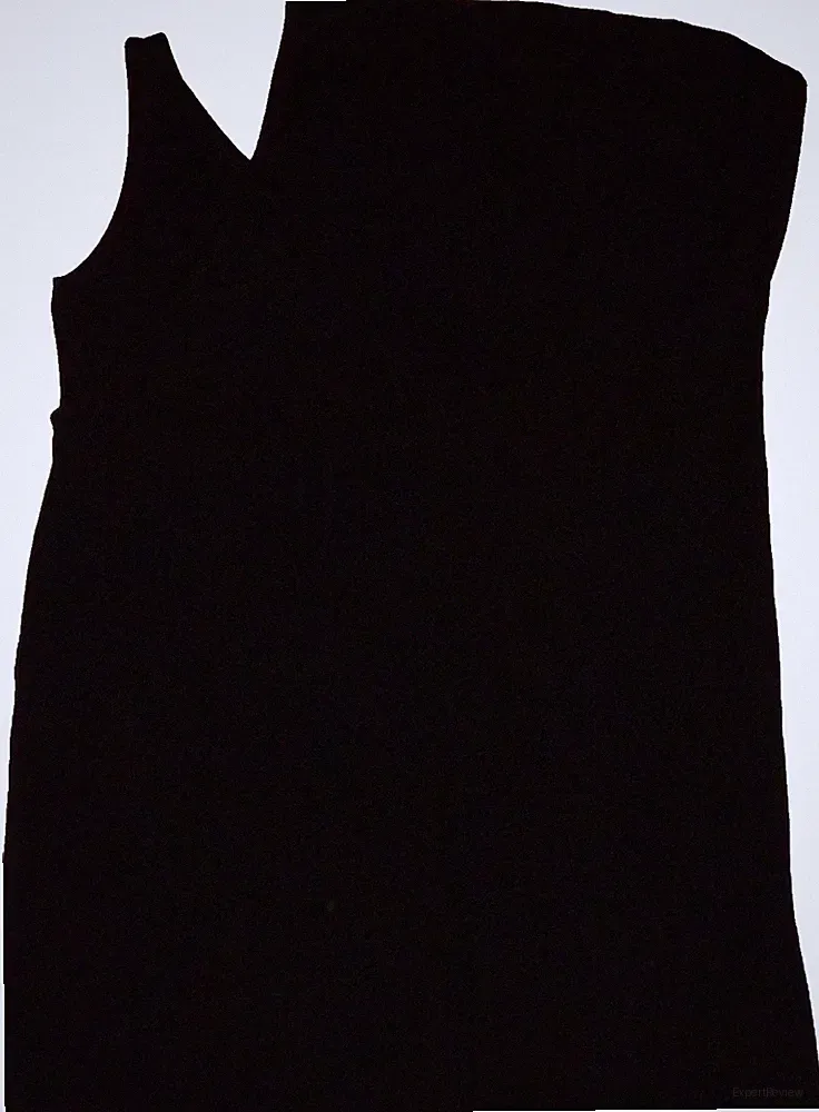Damen Etuikleid Asymmetrisch V-Ausschnitt Gr. XS schwarz