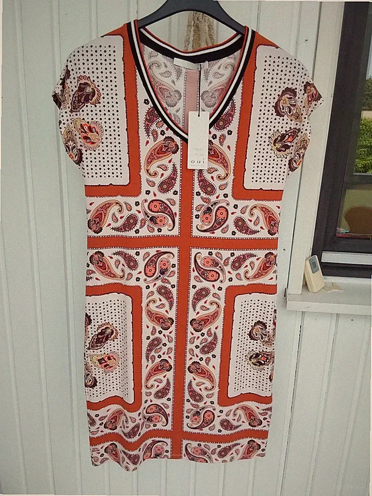 Damen Etuikleid Sommerkleid Marke Oui Größe 36 Neu Mit Etikett