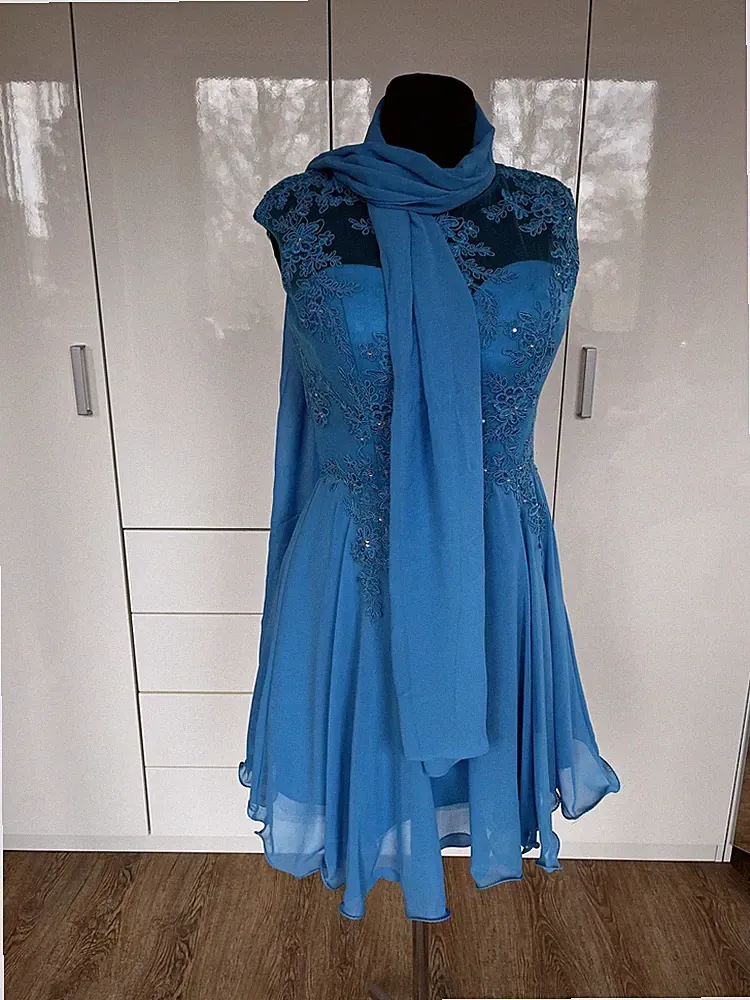 Damen Festliche Kleider Brautjungfer Chiffon Abendkleid Cocktailkleid Partykleid