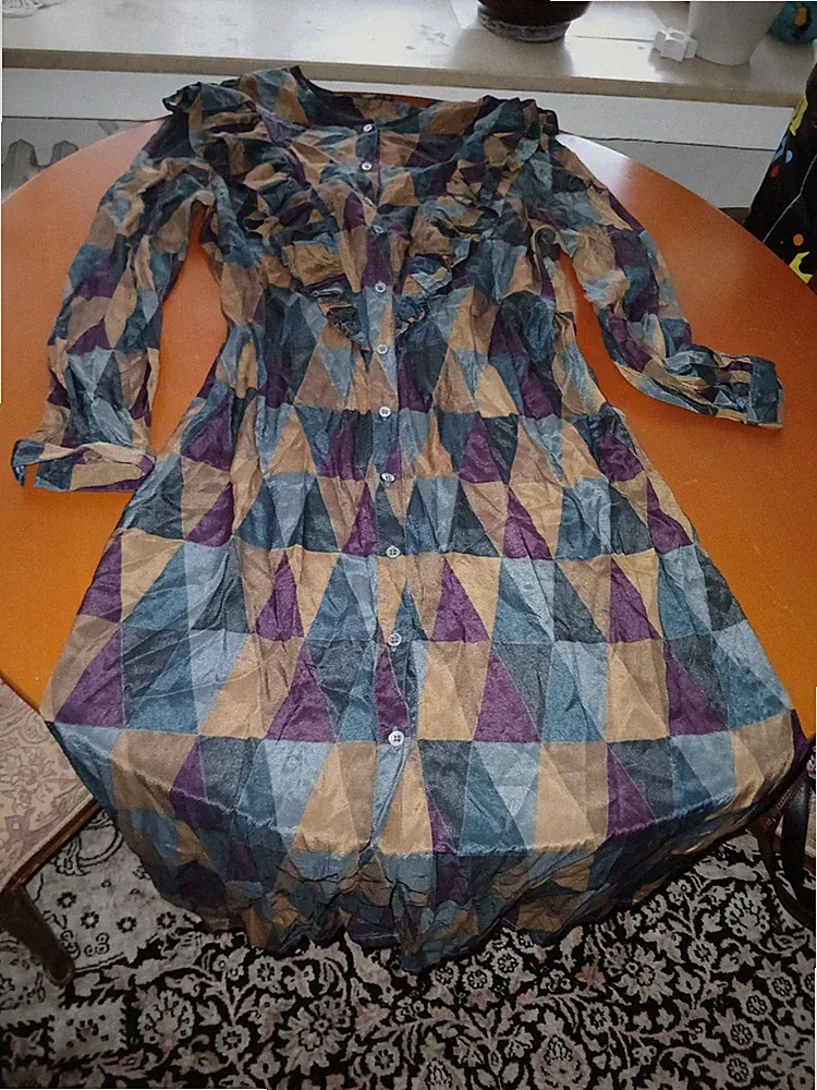 Damen Kleid 38 100% Seide