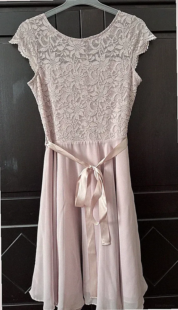 Damen Kleid Ballkleid Cocktailkleid Hochzeit Taufe festlich*kurzarm*Gr.40*Rosé