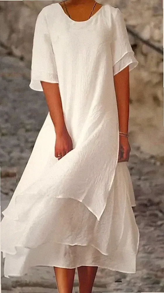 Damen Kleid Midikleid für Hochzeitsgäste & festliche Anlässe Elegant