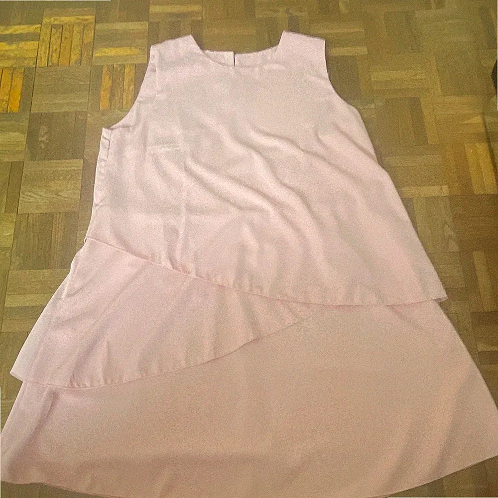 Damen Kleid Rosa Gr.L ärmellos Rundhals Polyester - Perfekt für den Sommer