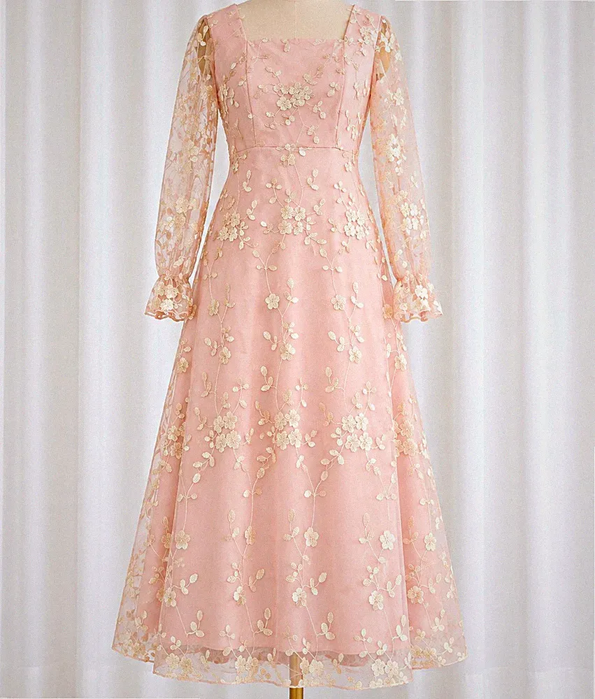 Transparent Hochzeitsgastkleid